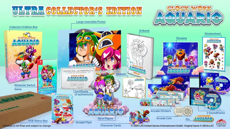 Clockwork Aquario Ultra Collector's Edition de Strictly Limited Games, Nintendo Switch – jaquette