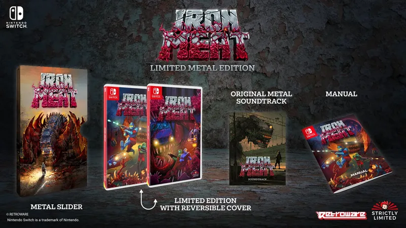 Iron Meat Limited Metal Edition van Strictly Limited Games, Nintendo Switch – cover