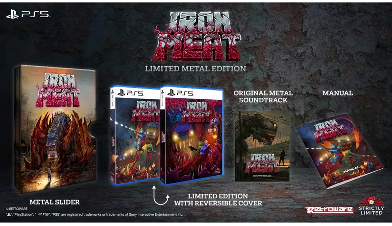 Iron Meat Limited Metal Edition van Strictly Limited Games, PS5 – cover