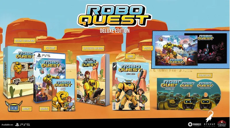 Robo Quest Deluxe Edition van Strictly Limited Games, PS5 – cover