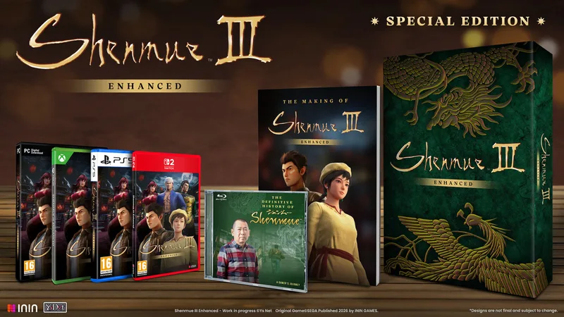 Shenmue III Enhanced Special Edition van Strictly Limited Games, Xbox Series X | S – cover