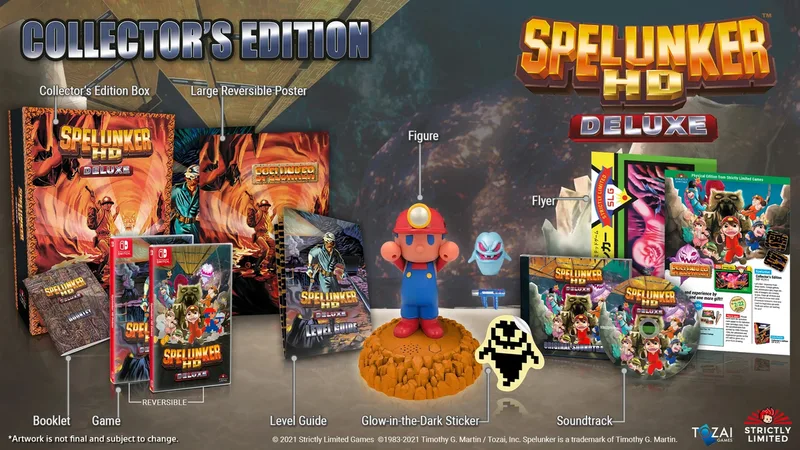 Spelunker HD Deluxe Collector's Edition by Strictly Limited Games, Nintendo Switch – cover