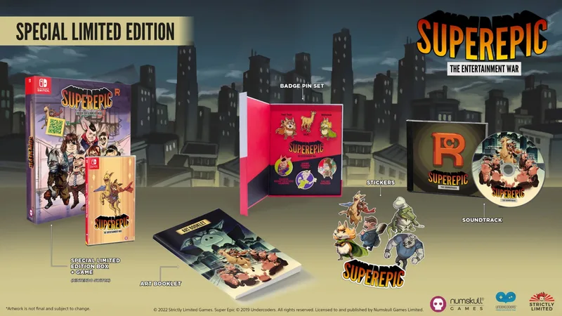 SuperEpic the Entertainment War Special Limited Edition by Strictly Limited Games, Nintendo Switch – cover