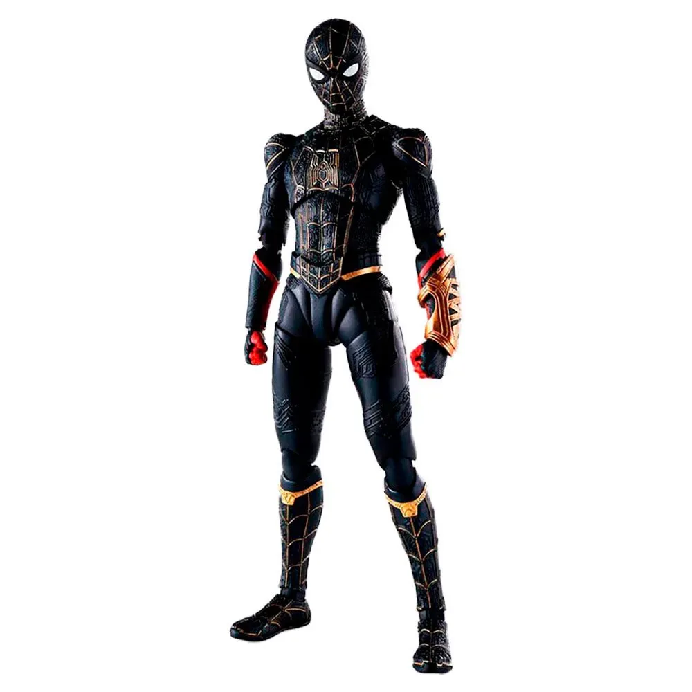 Coffret Spécial Sh Figuarts Costume Noir Spiderman Or 15 Cm de Tamashii Nations – jaquette