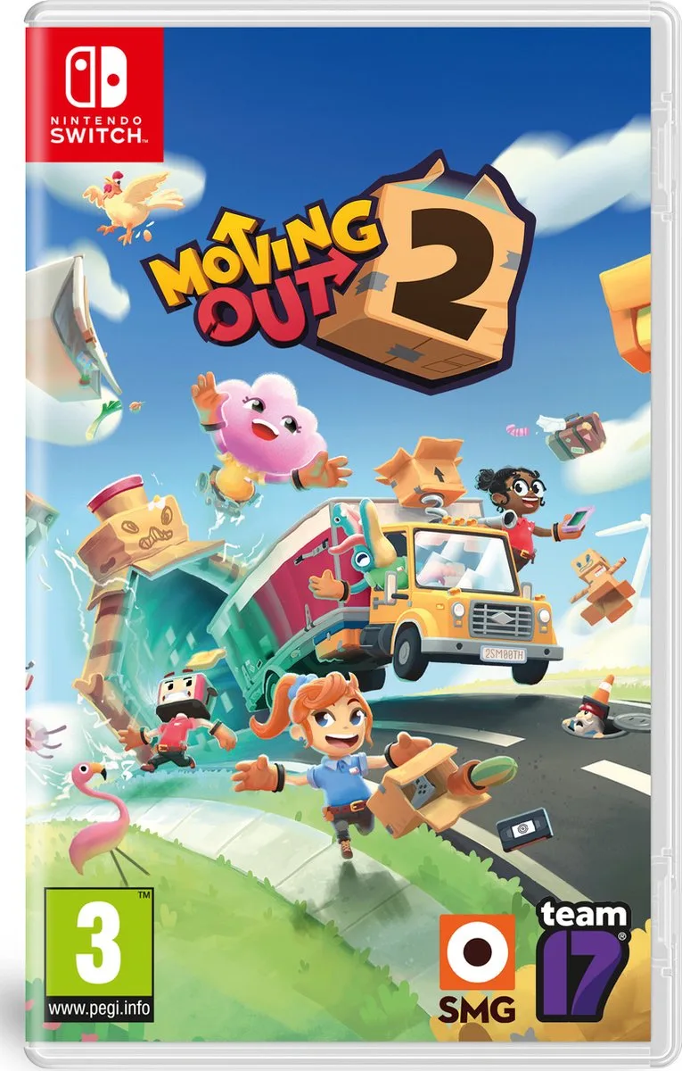Moving Out 2 de Team17, Nintendo Switch – jaquette
