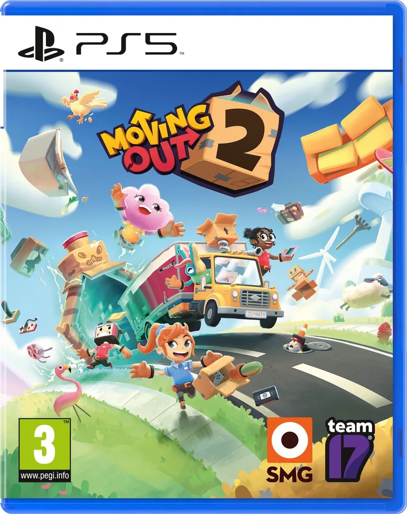 Moving Out 2 van Team17, PS5 – cover
