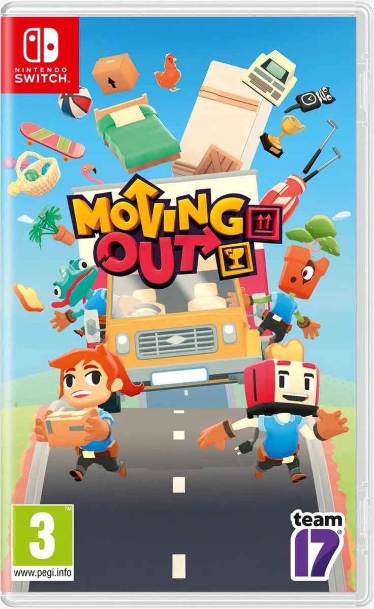 Moving Out fra Team17, Nintendo Switch – cover
