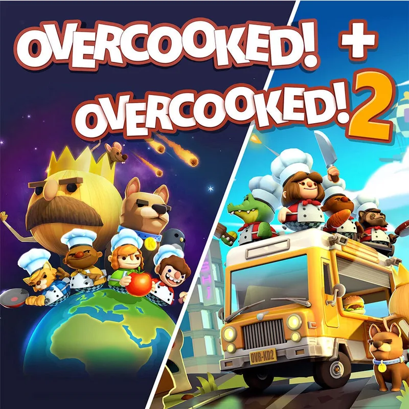 Overcooked + Overcooked 2 van Team17, Nintendo Switch – cover