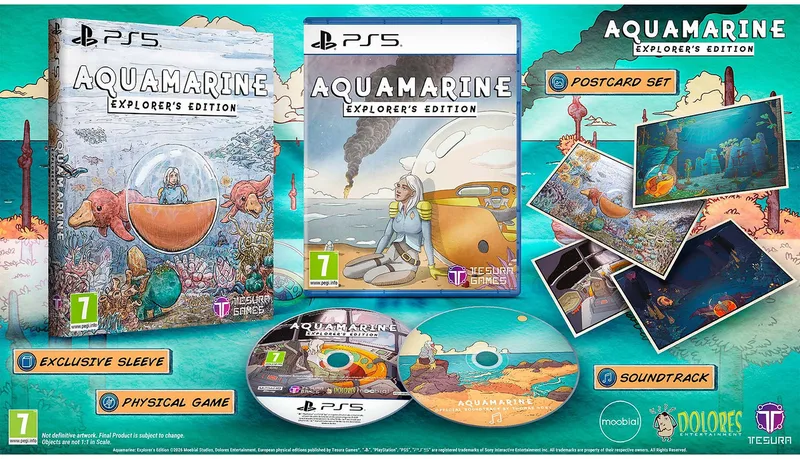 Aquamarine: Explorer's Edition de Tesura, PS5 – jaquette