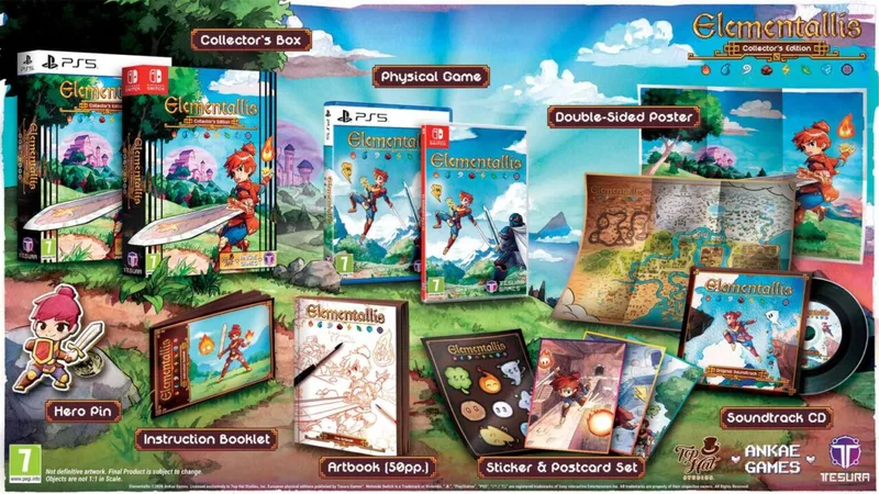Elementallis Collector's Edition van Tesura, Nintendo Switch – cover