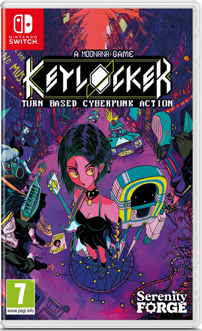 Keylocker Turn Based Cyberpunk Action by Tesura, Nintendo Switch – cover