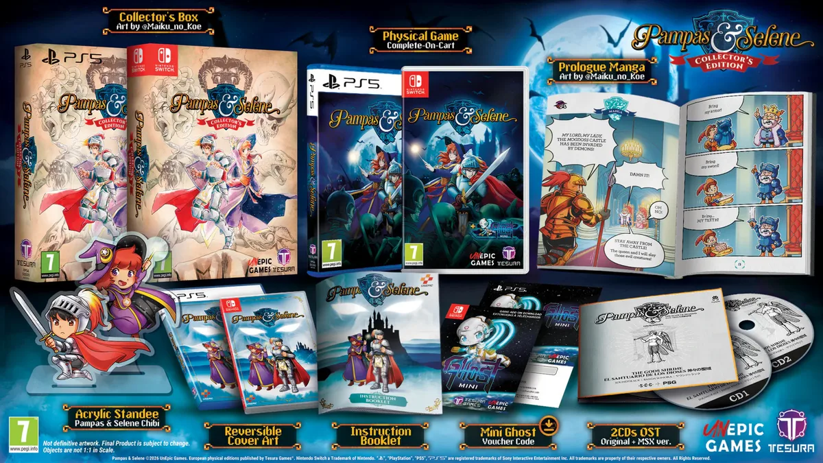 Pampas & Selene Collector's Edition by Tesura, Nintendo Switch – cover