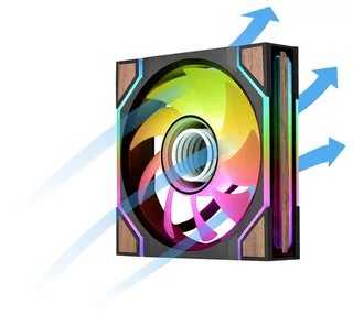 120mm Thermaltake SWAFAN 120 EX INFINITY Wood Edition 3Pack Fan de Thermaltake – jaquette 2 sur 2