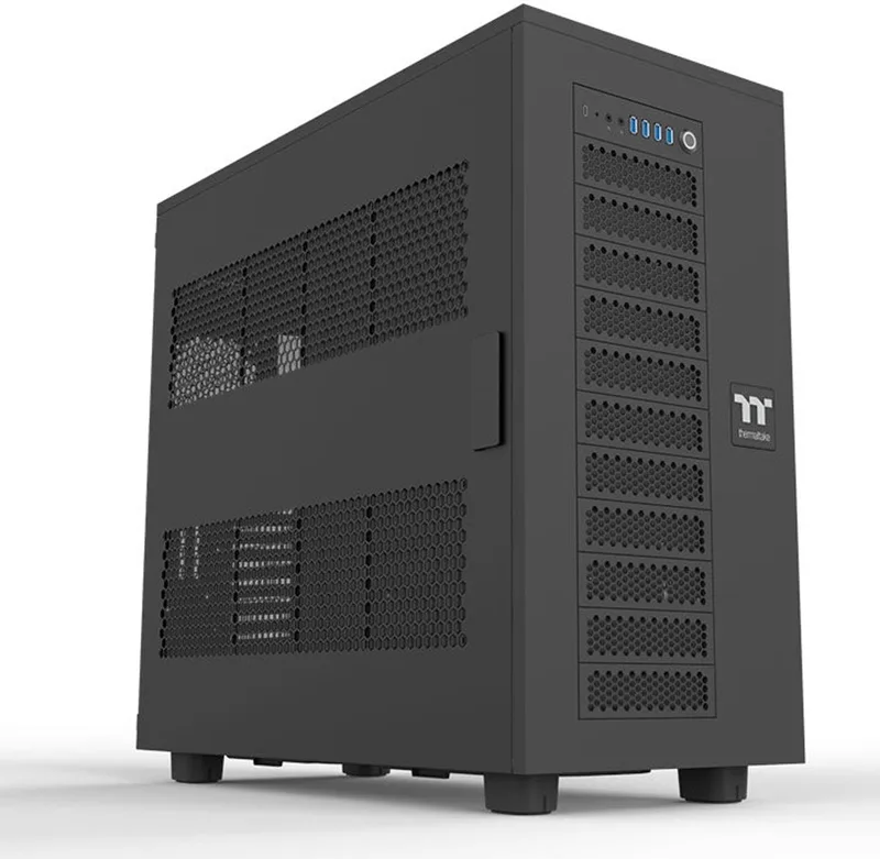 AX700 Super Tower - PC Case - Behuizing - Zijkant Geperforeerd - Stoffilters van Thermaltake, Zwart – cover