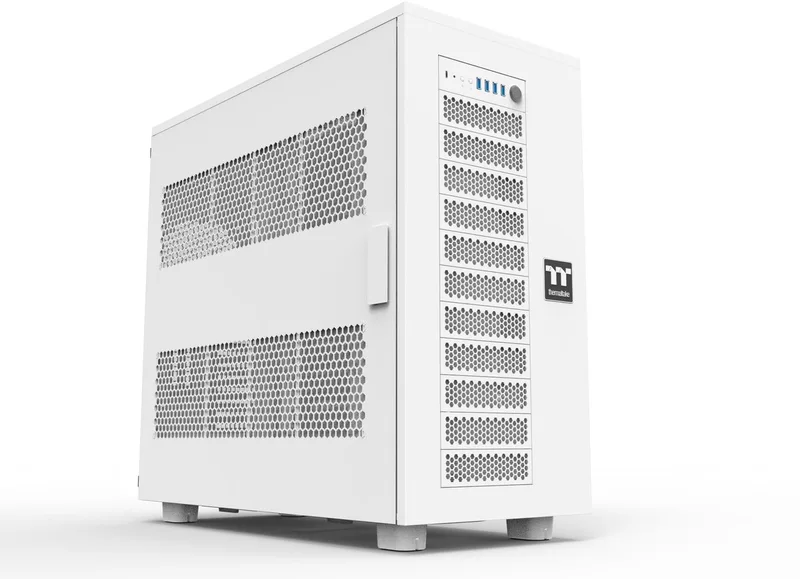 AX700 Super Tower - PC Case - Behuizing - Zijkant Geperforeerd - Stoffilters van Thermaltake, Wit – cover