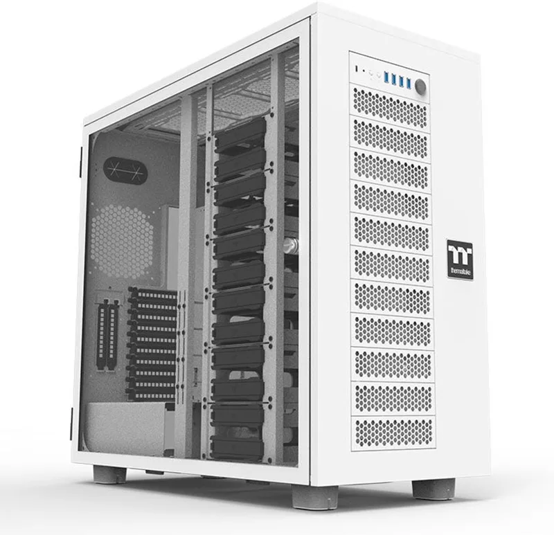 AX700 TG Super Tower - PC Case - Behuizing - Gehard Glas - Stoffilters van Thermaltake, Wit – cover