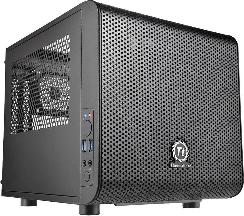 Core V1 Mini ITX Cube Case van Thermaltake, Zwart – cover