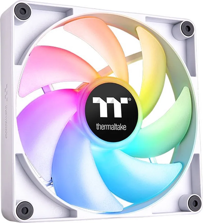 CT120 ARGB Sync - Ventilator Koeler voor PC - 2x120mm - Stil - PWM 500-2000 RPM van Thermaltake, Wit – cover