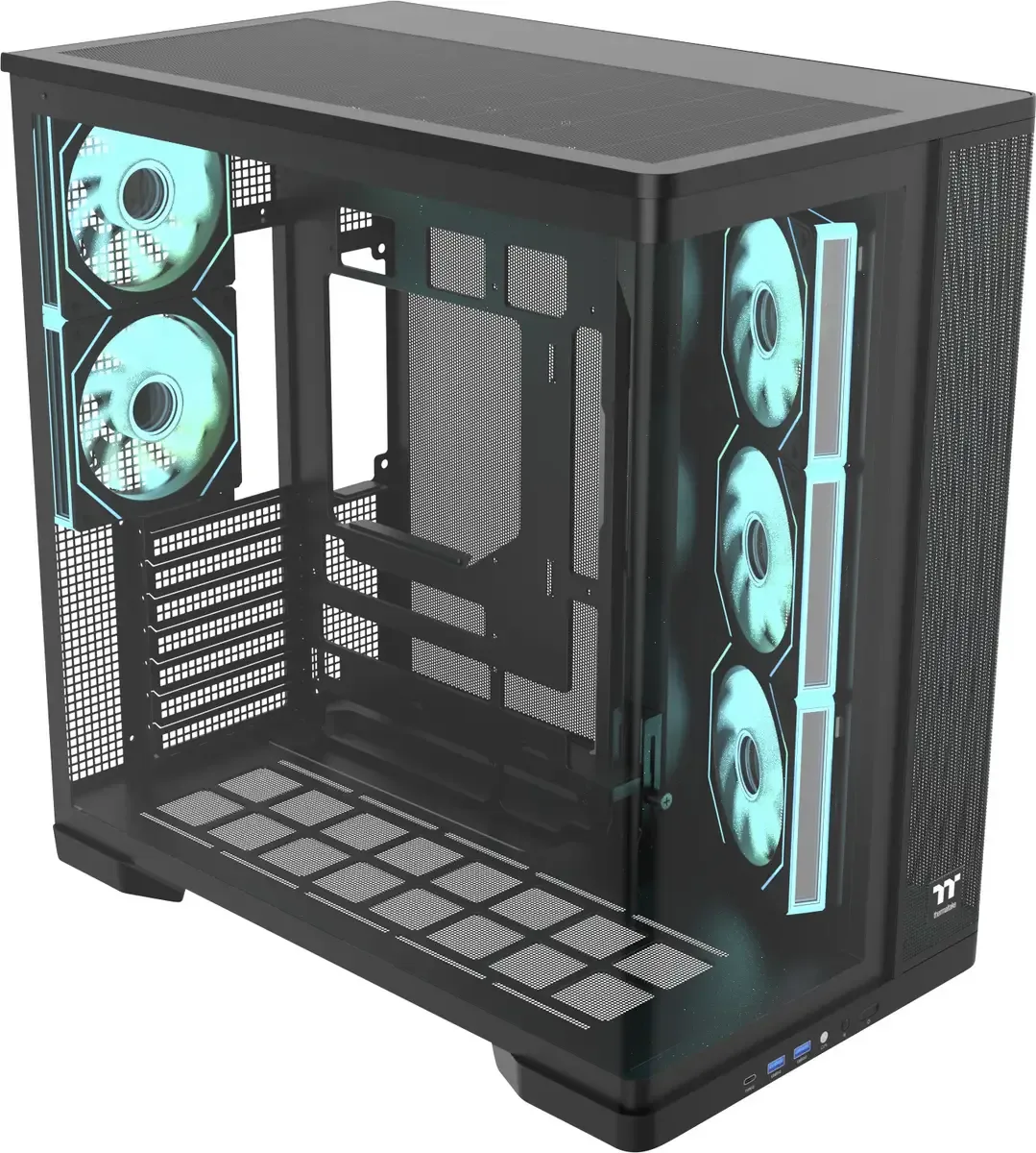 Geh Thermaltake Arcus 380 TG Midi Tower curved Black retail by Thermaltake – cover