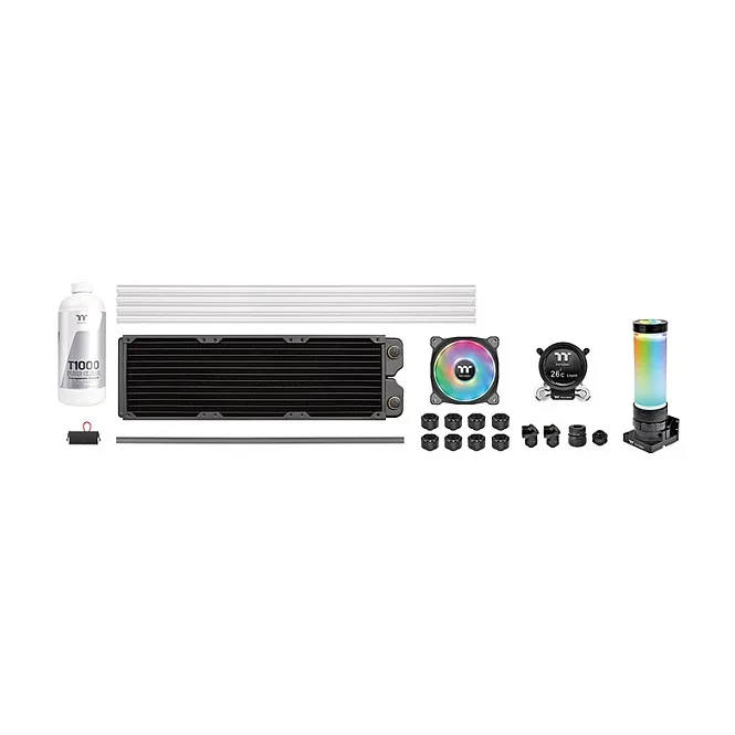 K Thermaltake Pacific CLM360 Ultra Hard Tube LIQUID COOLING KIT MX2 Water block by Thermaltake – cover