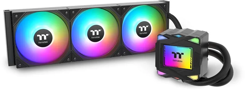 LA360 ARGB Sync - AIO-Vloeistofkoeler - 3x120mm PWM Ventilator - 600-2500 RPM by Thermaltake, Black – cover