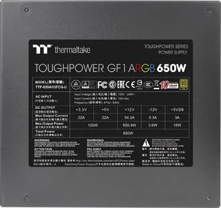 PS-TPD-0650F3FAGE-1 power supply unit by Thermaltake – cover 2 of 2
