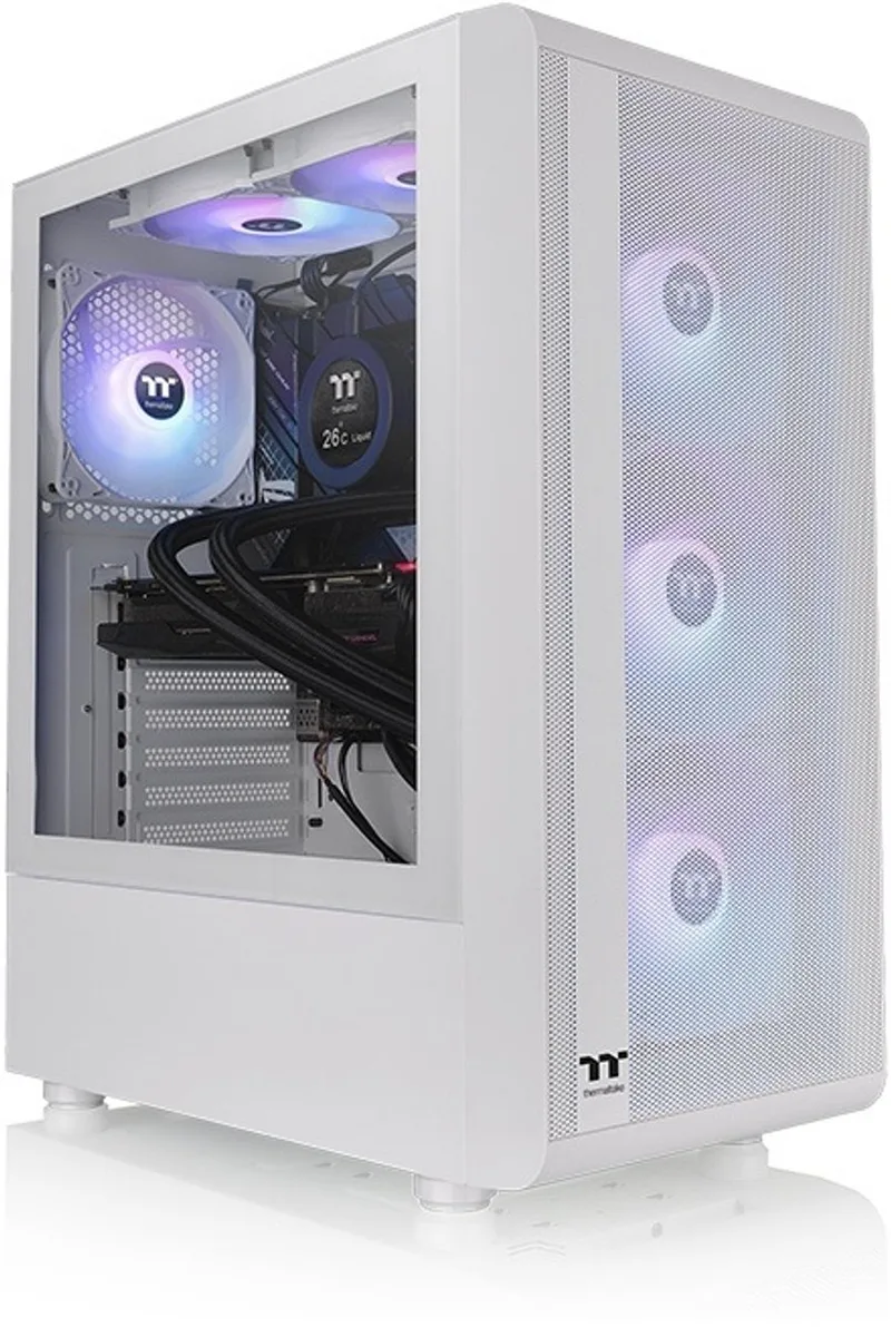 S200 TG ARGB Midi Tower by Thermaltake, White – cover