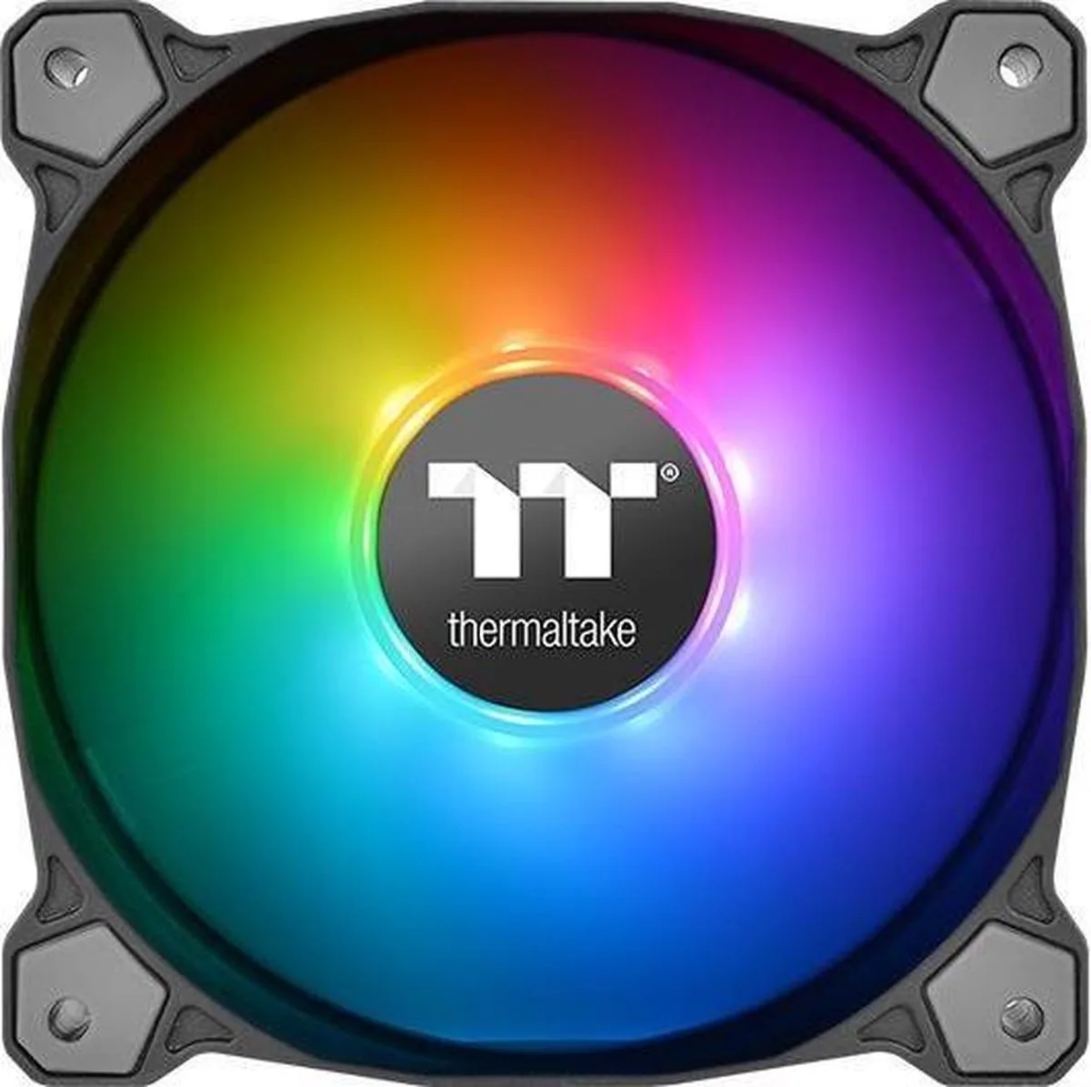 Thermaltake 3x Pure 12 ARGB Sync PC-ventilator Zwart, RGB (b x h x d) 120 x 120 x 25 mm Incl. LED-verlichting fra Thermaltake, Sort, Rgb – cover