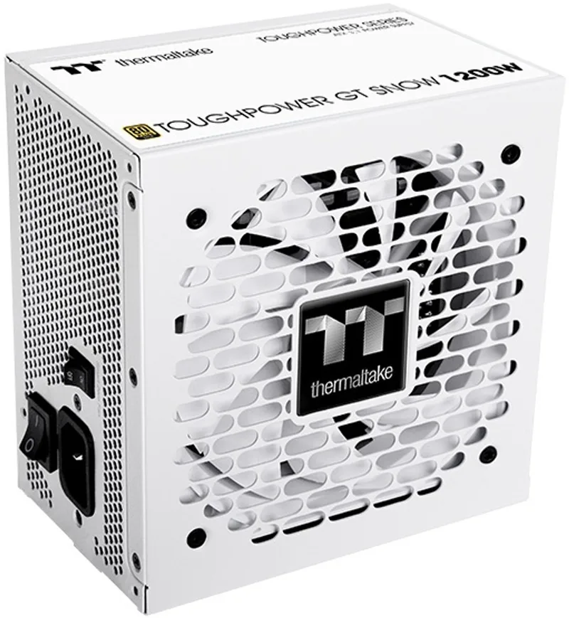Toughpower GT - Interne Voeding - 80+ Platinum - 1200W - ATX 3.1 - PCIe Gen 5.1 van Thermaltake, Wit – cover