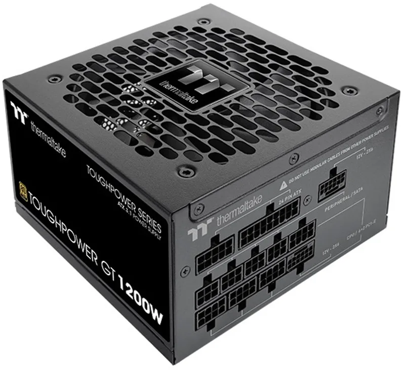 Toughpower GT - Interne Voeding - 80+ Platinum - 1200W - ATX 3.1 - PCIe Gen 5.1 van Thermaltake, Zwart – cover