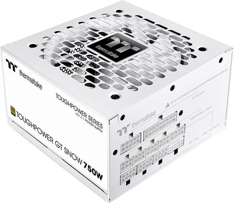 Toughpower GT - Interne Voeding - 80+ Platinum - 750W - ATX 3.1 - PCIe Gen 5.1 van Thermaltake, Wit – cover