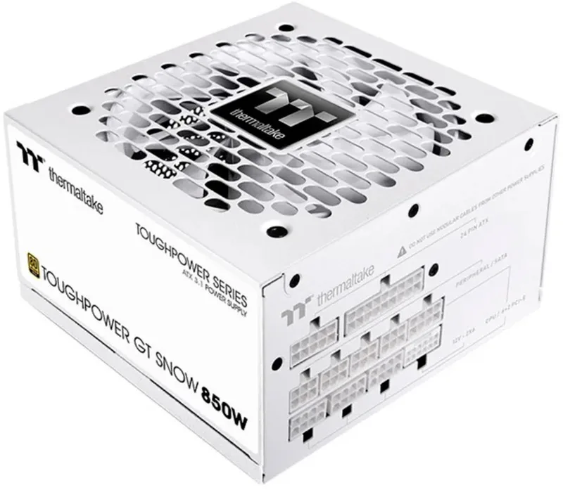 Toughpower GT - Interne Voeding - 80+ Platinum - 850W - ATX 3.1 - PCIe Gen 5.1 by Thermaltake, White – cover