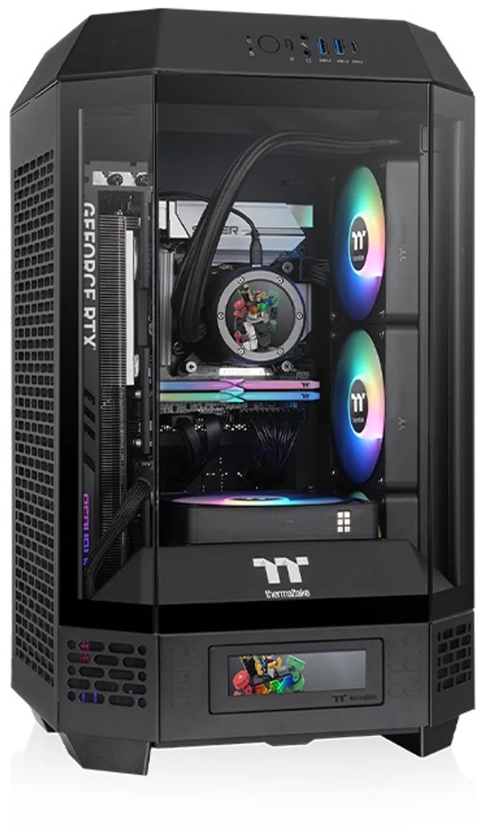 Tower 250 Pc-behuizing Zwart by Thermaltake, Black – cover