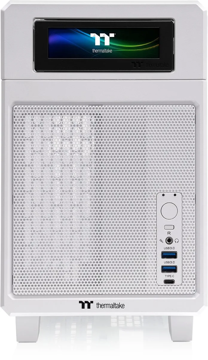 TR100 Mini - PC Case - Behuizing - Compact - Draagbaar - Verwijderbare Panelen by Thermaltake, White – cover