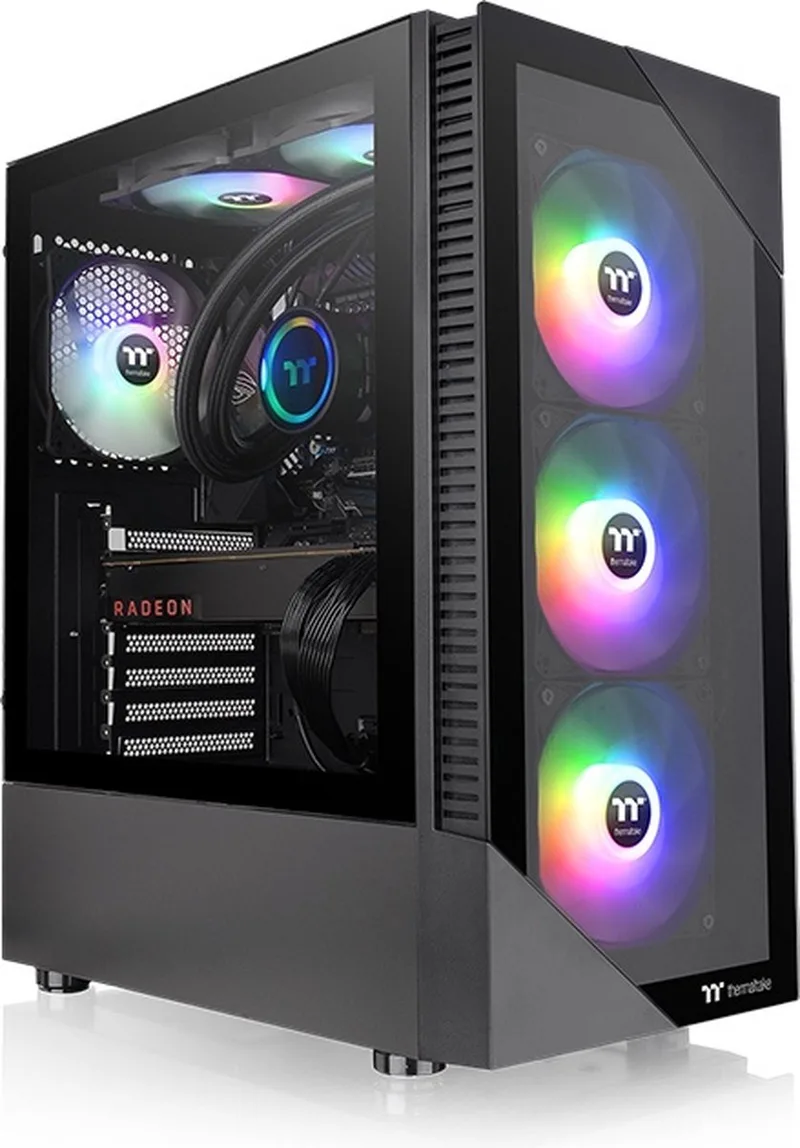View 200 TG ARGB Midi Tower by Thermaltake, Black – cover