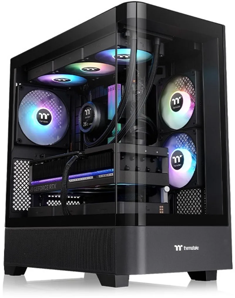 View 290 TG ARGB Midi Tower van Thermaltake, Zwart – cover