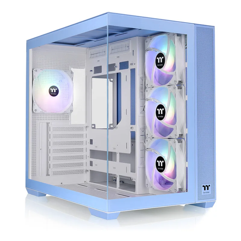 View 380 TG ARGB Hydrangea Blue by Thermaltake – cover
