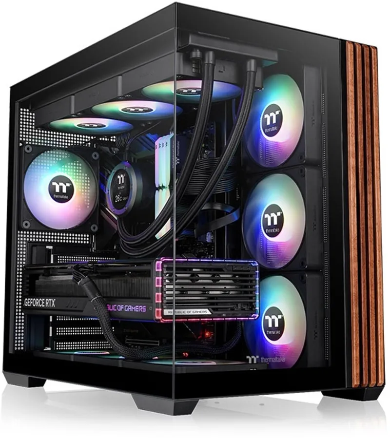 View 380 WS ARGB Midi Tower by Thermaltake, Black – cover