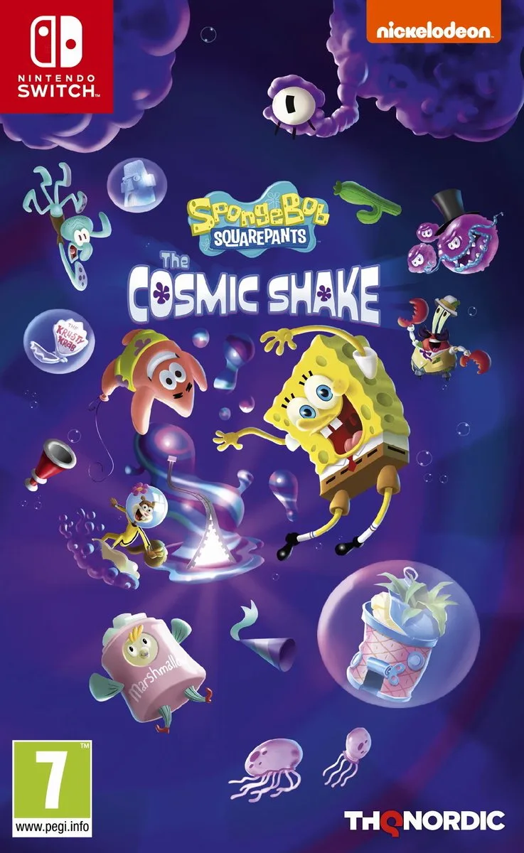 Bob L'Eponge The Cosmic Shake de THQ Nordic, Nintendo Switch – jaquette