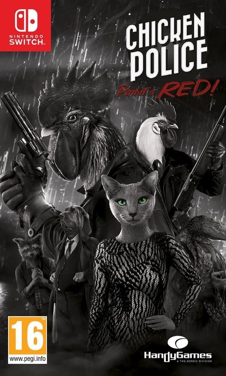 Chicken Police: Paint it Red! van THQ Nordic, Nintendo Switch – cover