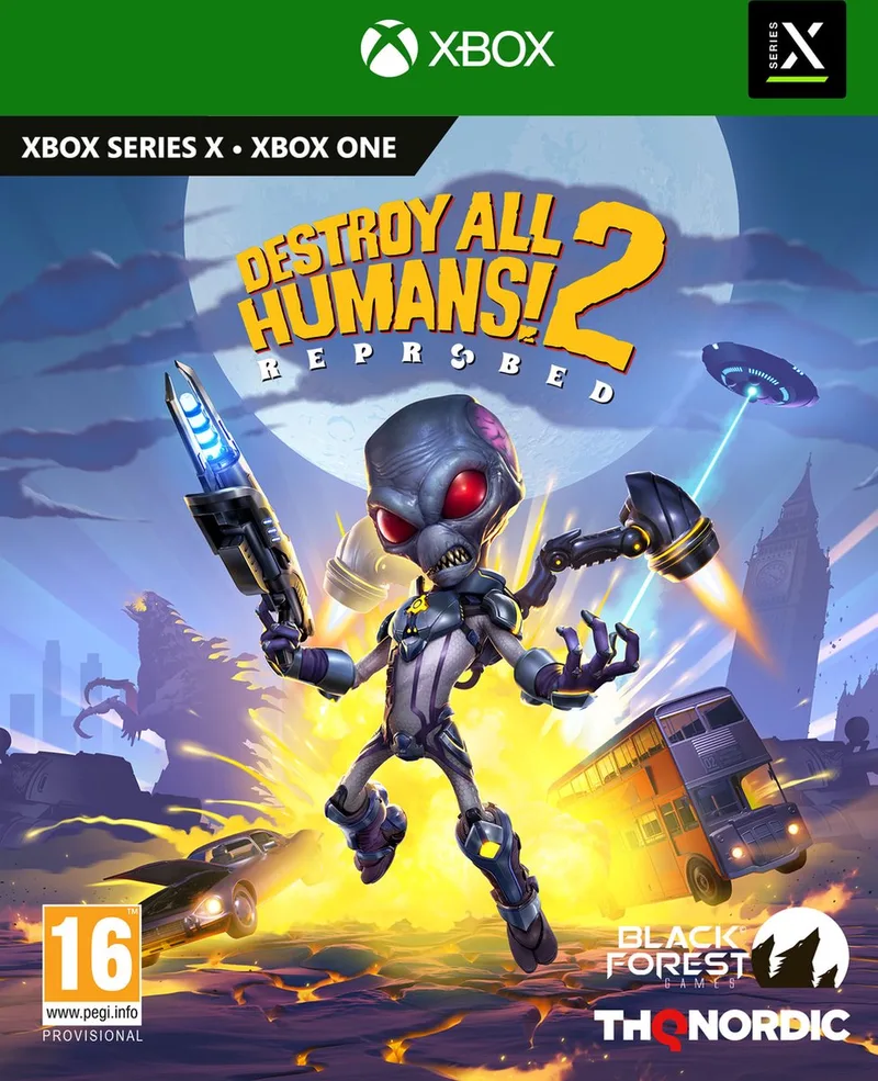 Destroy All Humans! 2 – Reprobed van THQ Nordic, Xbox Series X | S – cover