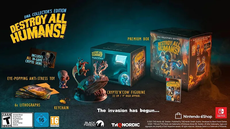 Destroy All Humans! DNA Collector's Edition de THQ Nordic, Nintendo Switch – jaquette