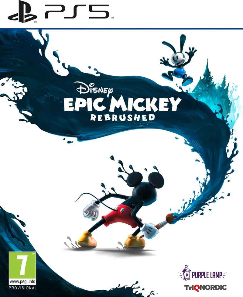 Disney's Epic Mickey: Rebrushed de THQ Nordic, PS5 – jaquette