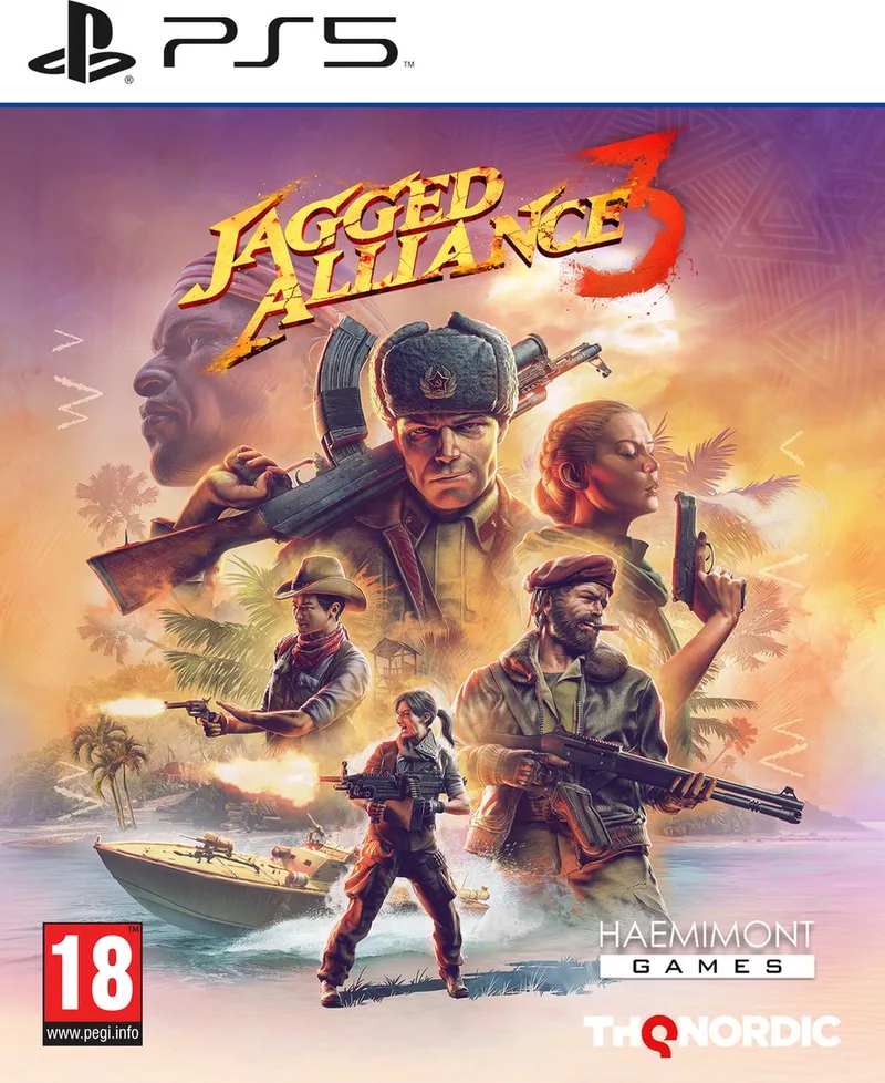 Jagged Alliance 3 van THQ Nordic, PS5 – cover