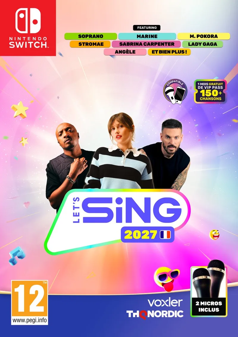 Let's Sing 2027 - 2 Mic Bundle - Frans van THQ Nordic, Nintendo Switch – cover