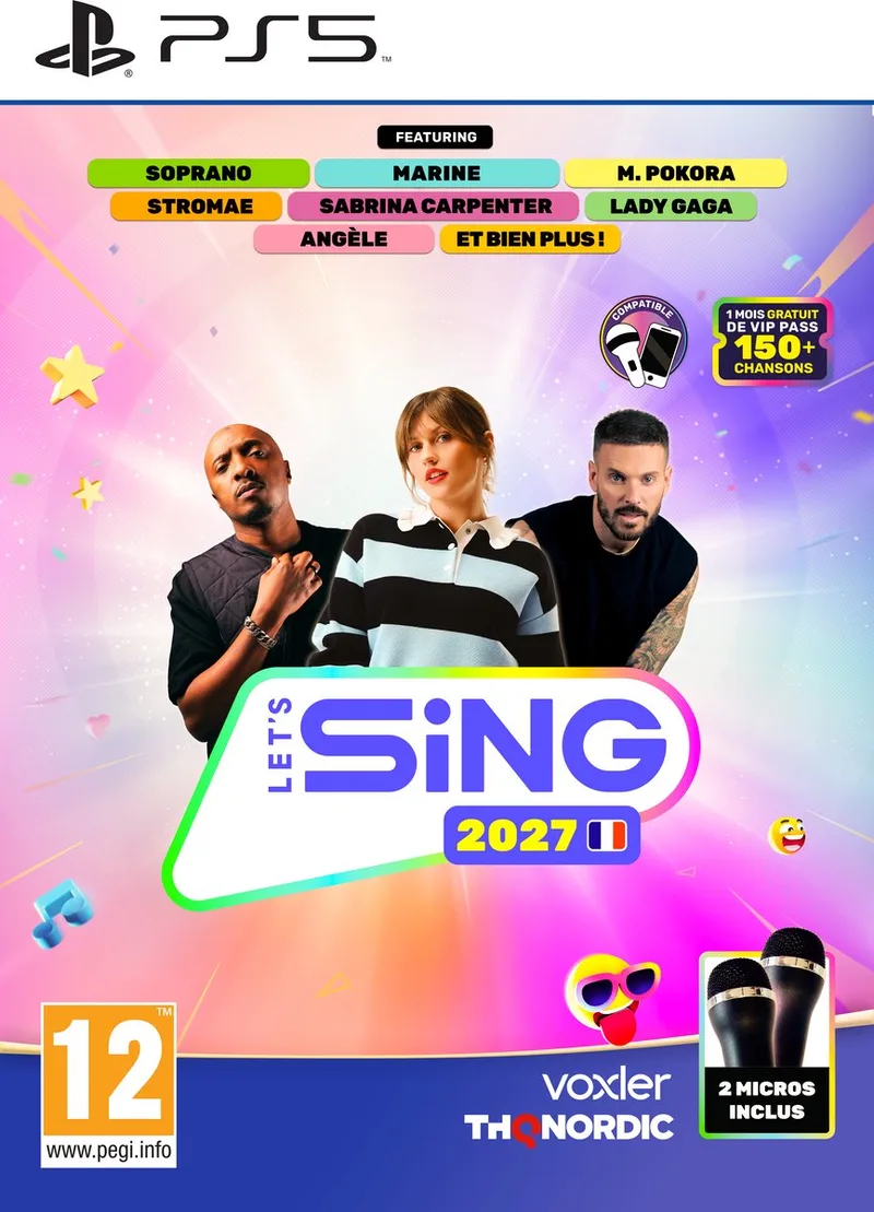 Let's Sing 2027 - 2 Mic Bundle - Frans by THQ Nordic, PS5 – cover