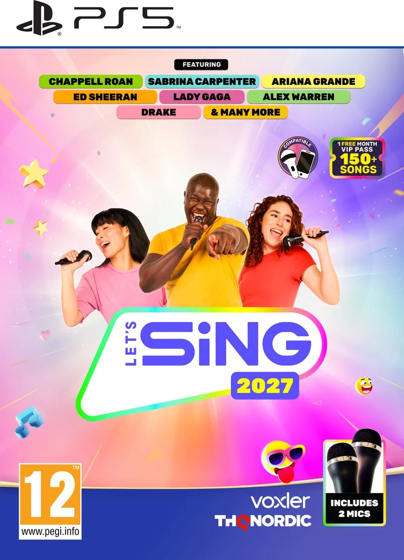 Let's Sing 2027 - 2 Mic Bundle by THQ Nordic, PS5 – cover
