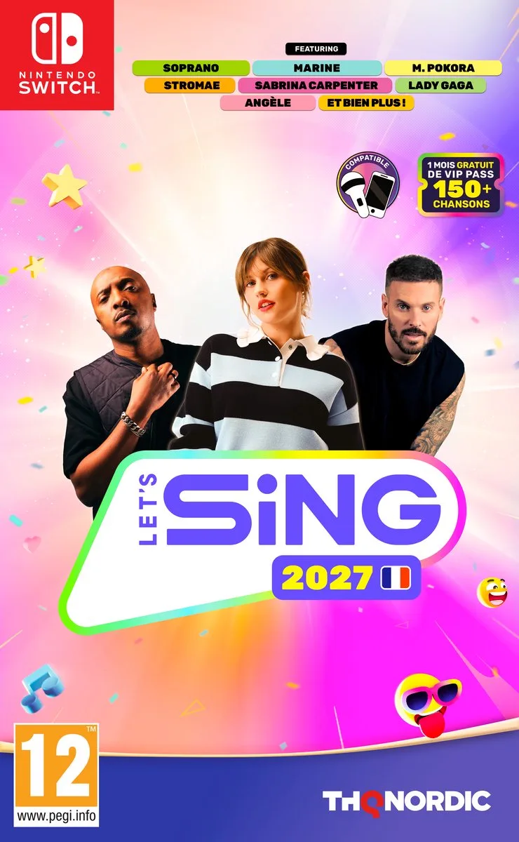 Let's Sing 2027 - Solus - Frans by THQ Nordic, Nintendo Switch – cover