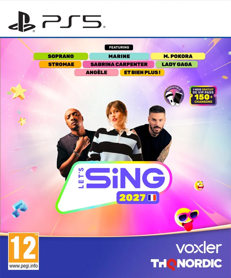 Let's Sing 2027 - Solus - Frans de THQ Nordic, PS5 – jaquette