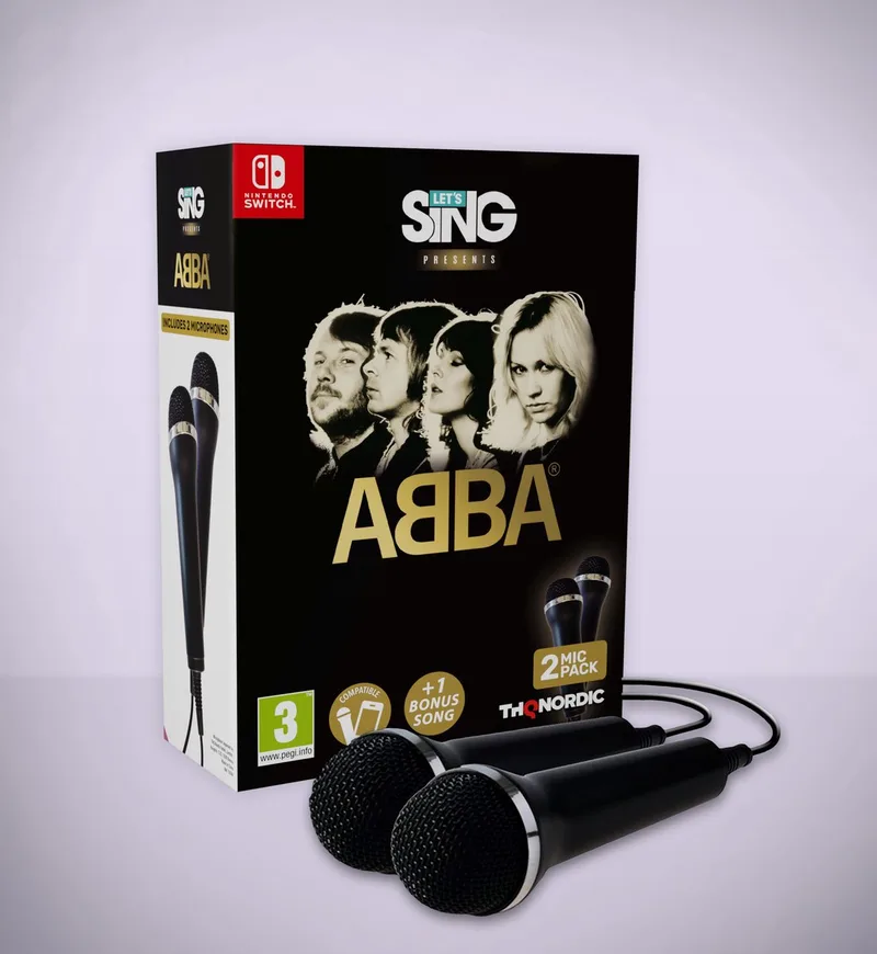 Let's Sing ABBA 2 Mic Bundle - Inclusief 2 Microfoons by THQ Nordic, Nintendo Switch – cover